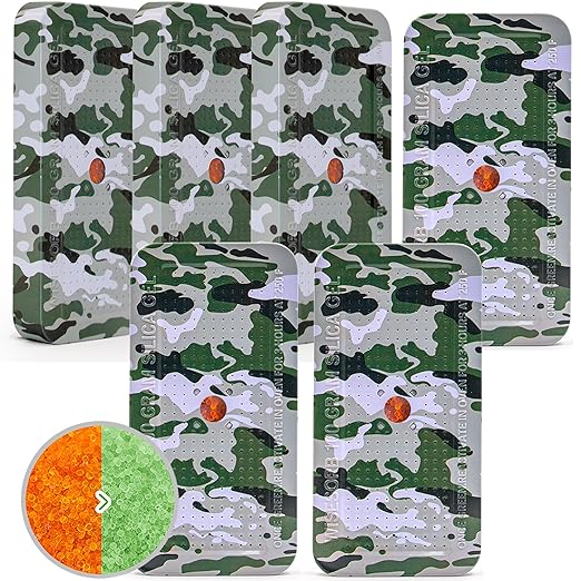 100 Gram Camouflage Gun Safe Dehumidifier Silica Gel Canister Rechargeable Dehumidifier Desiccant Reusable Indicating