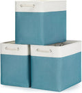 Bidtakay Extra Large Storage Baskets for Shelves 3 Pack Fabric Storage Bins for Organizing Linen Collapsible Organizer for Cl