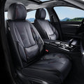 Coverado Seat Covers, Car Seat Covers Front Seats, Leather Seat Covers for Cars, Car Seat Protector Waterproof, Black Car Sea