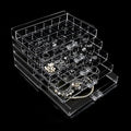 Clear Jewelry Box, Jewelry Organizer with 5 Drawers, 5-Layer Acrylic Storage Box for Women, Earring Display Holder for Earrin