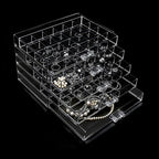 Clear Jewelry Box, Jewelry Organizer with 5 Drawers, 5-Layer Acrylic Storage Box for Women, Earring Display Holder for Earrin