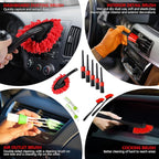 35Pcs Car Detailing Kit, Car Cleaning Kit with Windshield Cleaning Tool and Tool Box, Interior & Exterior Auto Care Supplies 