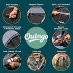 Truck Bed Cargo Bag-Waterproof Luggage Bag For Truck Bed 26 Cu. Ft Heavy-Duty PVC Truck Bed Waterproof Storage Fits Any Truck Size Dual Opening 4 Stretch Cord 2 Combination Lock (50"x40"x22")