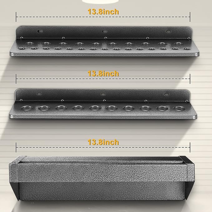 Screwdriver Organizer，Metal Screwdriver Organizers, Hammer Rack，Pliers Organizer, Wall Mounted Tool Organizers for Workshop，S