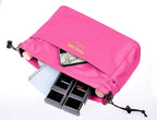 Vercord Canvas Handbag Organizers, Sturdy Purse Insert Organizer Bag in Bag, 10 Pockets Color Rose Small