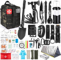 Survival Kit, 250Pcs Survival Gear First Aid Kit with Molle System Compatible Bag and Emergency Tent, Emergency Kit for Earth