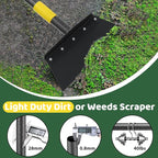 Ice Scraper, Snow Shovel, 2 Spades, 88" Detachable Garden Flat Shovel Scraper, Multifunctional Garden Cleaning Shovels,Heavy Duty Floor Scrapers for Weeding, Edging, Driveway Snow Ice Removal