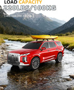 Tuyoung Roof Rack Cross Bars Compatible with Hyundai Palisade 2019-2025 SE SEL XRT Limited Calligraphy, 220lbs Lockable Heavy Duty Anti-Theft Aluminum Rails Crossbars Cargo Carrier Bag