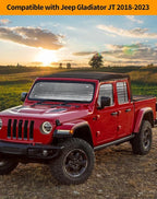 Hoolcar Windshield Sunshade Side Window Sun Shade Sunscreen Heat Insulation Sun Visor Compatible with Jeep Gladiator JT 2018-2023, Interior Accessories, 6PCs