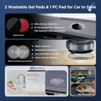 Vacuum Magnetic Phone Holders for Your Car 2026 Suction Cup Phone Mount with Washable Nano Gel Pads 360° Adjustable Phone Mount,Travel Gifts, Car Phone Holder for Smartphone Car/Gym/Mirror