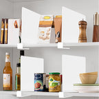 HBlife 8 Pcs White Acrylic Shelf Dividers, Vertical Purse Organizer for Closet Perfect for Sweater, Shirts, Handbags in Bedro