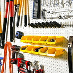 WallPeg Peg board Bin Kit - Kit PB-4 - Pegboard Accessories for Garage Storage & Tool Organizer - Workbench Bins Pegboard Acc