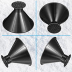 Hicarer 4 Pack Magical Ice Scraper Round Snow Scraper Funnel Car Snow Removal Shovel Tool Cone Magic Car Ice Winter Accessories for Windshield Window Vehicle Truck Automotive