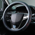 Yangday Leather Steering Wheel Cover for Toyota RAV4 Corolla Camry Highlander, 14.5-15 inches Car Steering Wheel Cover with N