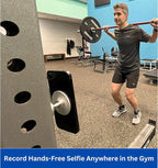Gym Mate Magnetic Phone Mount Holder Compatible with MagSafe – Attaches to Metal Surfaces – Hands-Free Workout & Recording – Strong Magnetic Grip – Stable, Secure, Compact Size
