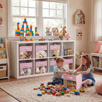 GRANNY SAYS Cube Storage Bins with Clear Window, 11 Inch Storage Cube Organizer, Collapsible Fabric Storage Cubes, Decorative
