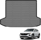 Auxko All Weather Cargo Liner Mat Fit for 2026 2025 2024-2022 Hyundai Tucson Hybrid TPE Trunk Mat Tucson Accessory All Season Odorless Anti-Slip Black