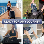 8 Set Packing Cubes for Travel, Gifts for Women Mom,Anti-Tearing Suitcase Organizer for Luggage with Shoe & Hanging Toiletry 