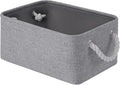 Storage Baskets for Shelves 13.8x9.8x6.7 Inch, Foldable Fabric Storage Bins with Handles, Small Storage Baskets for Organizin