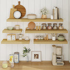 Fun Memories Floating Shelves 32 Inch Long, 9.3Inch Deep Floating Shelves for Wall, Extra Deeper & Thicker Wall Mounted Stora