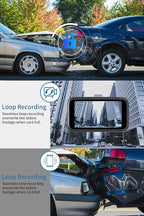 Milerong Dash Cam Front and Rear with Night Vision, Mini 1080P FHD Dash Camera for Cars, G-Sensor, Loop Recording, Parking Mo