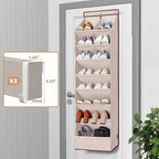 STORAGE MANIAC Over the Door Shoe Organizer Heavy-Duty Large Deep Pocket Hanging Shoe Organizer Shoe Rack Door Closet Shoe Or