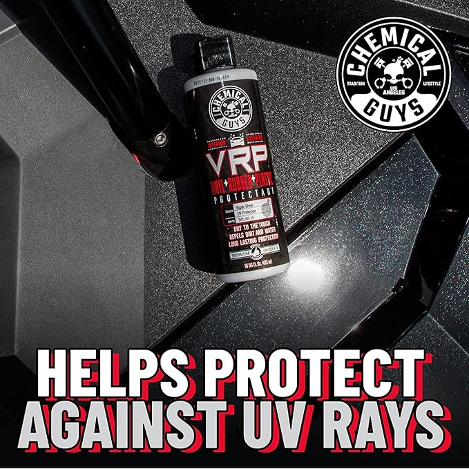Chemical Guys VRP Vinyl, Rubber, and Plastic Dressing - Tire Dressing, Non-Greasy, Dry-to-the-Touch Shine for Tires, Trim, an