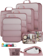 Veken 9/11 Set Compression Packing Cubes for Travel Essentials,Compressible Expandable Large Luggage Organizer Bags for Cloth