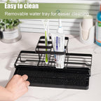 Toothbrush Holders for Bathrooms, Carbon Steel Tooth Brushing Holder Electric Toothbrush and Toothpaste Organizer Bathroom Ac