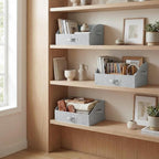 GRANNY SAYS Purse Organizer for Closet, Trapezoid Storage Bins, Closet Organizers and Storage, Decorative Storage Baskets for