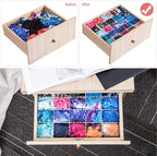 45 Pack Drawer Dividers, Plastic Adjustable Drawer Storage Organizer for Tidying Clutter Socks, Underwear, Makeup, Kitchen, D
