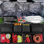 Car Trunk Hanging Organizer 3D Textured Ripple Design, Cotton-Padded Farewell to Collapse, Reinforced Stitching, Extra-Wide P