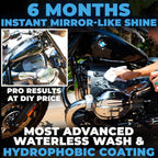 Flowgenix™ Waterless Car Wash Spray - Grand Finale - Motorcycle Cleaner & Car Wax Polish (8 oz) - Ceramic Coating - Incl. 2 M