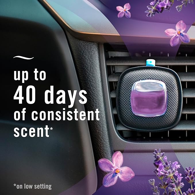 Febreze Car Vent Clip, Downy Calm Scent, 0.13 oz Total, (Pack of 4)