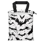Car Trash Bag Large Hanging Can for Back of Seat, Cute Waterproof Car Garbage Bag for Vehicle, Travelling, Outdoor Cool Black Bats
