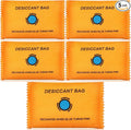 5 Packs 100g Rechargeable Desiccant Moisture Absorbing Bag for Storage Bin Silica Gel Dehumidifier Bag Reusable Indicating