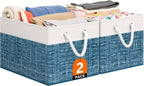 StorageTastic Storage Bin,Collapsible Storage Basket For Organizing,Large Storage Boxes With Rope Handles,Storage Containers,