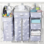 Orzbow XL Hanging Diaper Caddy Organizer for Baby Essentials, Removable 3 in 1 Diaper Stacker, Changing Table Organizer for C