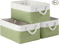 Storage Baskets for Shelves 13.8x9.8x6.7 Inch, Foldable Fabric Storage Bins with Handles, Small Storage Baskets for Organizin