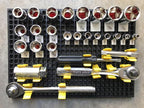 Organizer Genie ® - One Yellow Pegboard to organize your Sockets, Wrenches, Pliers, Screwdrivers, Bits and All Other Tools