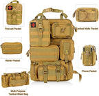 Universal Tactical Vehicle Back Seat Organizer with 5 Molle Pouch Molle Pouches Truck Seat Organizer Tactical Gear for Car Truck Ford Jeep Vehicle