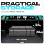 FORTEM Trunk Organizer with Cooler For SUV Car Trunk, Foldable Storage, Car Accessories for Women Men, Collapsible Bag, Perfect