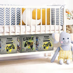 Clastyle Video Game Kid Storage Cube Organizer Set Black Gamepad Closet Clothes Cube Storage Bin Nursery Toddler Toy Box Ches