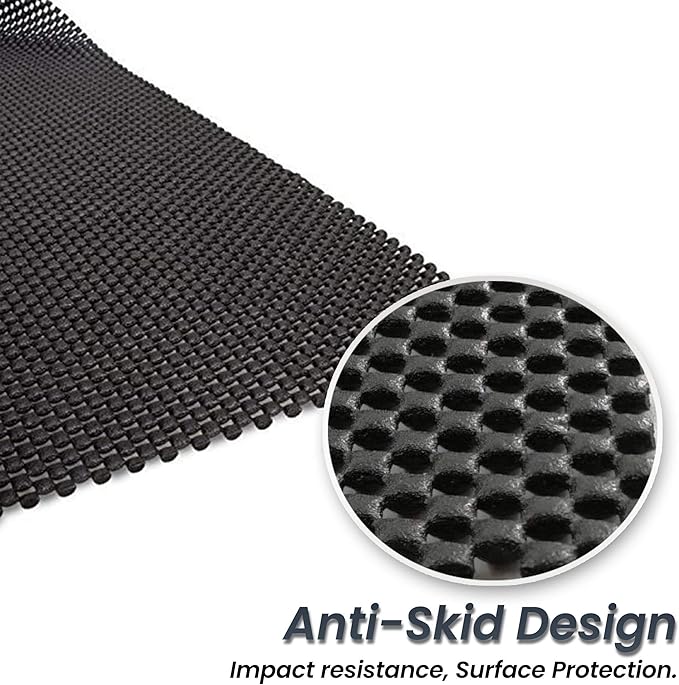 Zento Deals Extra Strong Car Roof Mat for Cargo Bag - Mesh Rubber Mat for Car Roof Carrier Bag-Anti-Slip, Extra-Cushioning, Car Roof Padding, and Home Rubber Mat, Grip, Universal Usage, Car Roof Racks