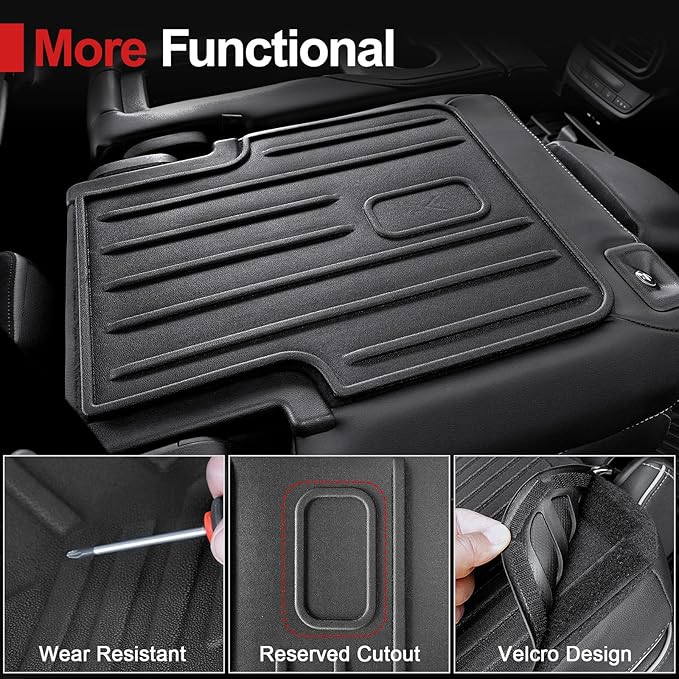 Backrest Mat Compatible with 2023-2025 2026 Honda Pilot Accessories, 2nd Kick Mats for 2022-2026 Acura MDX Accessories