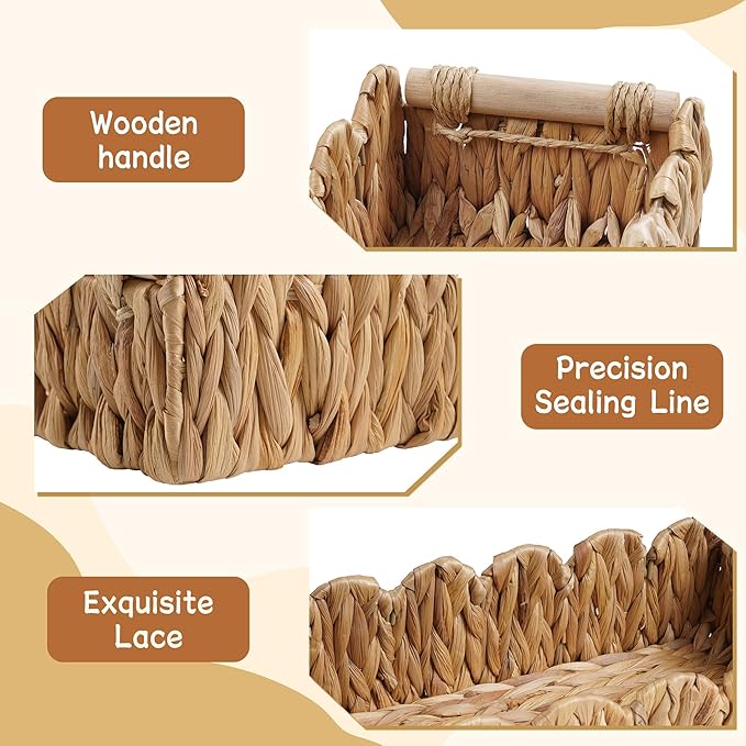 Toilet Paper Storage Basket Bathroom Counter Organizer Wicker Baskets for Organizing Cute Basket for Bedroom Nursery Room Kit