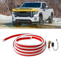 71 inch Car Hood Light Strip with Turn Signal Exterior Flexible Waterproof Car LED Strip Lights Daytime Running Lights Compatible with Dodge Ram Ford,Chevy,Silverado,GMC,Toyota Tundra Tacoma