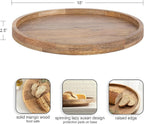 Kate and Laurel Halsey Round Lazy Susan Tray Organizer, 18 Inch Diameter, Transitional Round Countertop Organizer with Turnin
