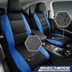 Skechers Men’s Seat Covers, Air-Cooled Memory Foam Car Seat Covers Front Seats, Airbag Compatible,Universal Fit for Most Cars