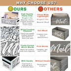 Crushed Diamond Mail Organizer, Crystal Mail Organizer Countertop, Mirror Letter Holder, Mail Tray, Mail Holder Box for Desk,